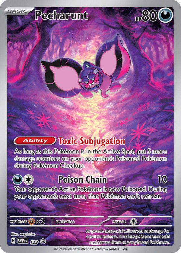 Pecharunt 129 Holofoil SV: Scarlet & Violet Promo Cards Pecharunt 129 Holofoil SV: Scarlet & Violet Promo Cards