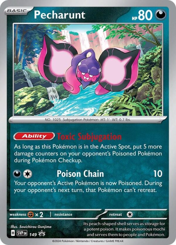 Pecharunt 149 Holofoil SV: Scarlet & Violet Promo Cards Pecharunt 149 Holofoil SV: Scarlet & Violet Promo Cards
