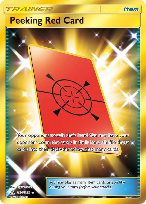 Peeking Red Card (Secret Rare) 169/156 Holofoil SM – Ultra Prism Peeking Red Card (Secret Rare) 169/156 Holofoil SM – Ultra Prism