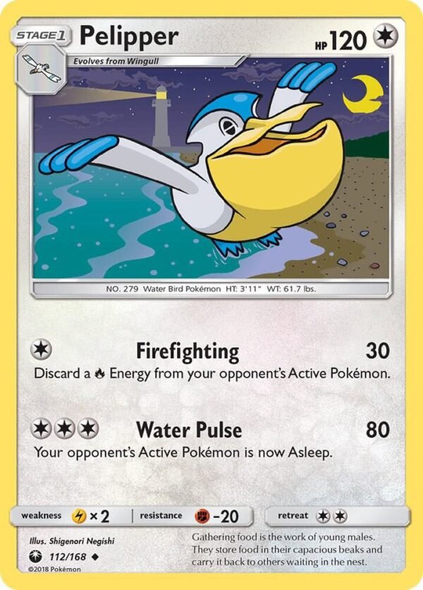 Pelipper 112/168 Reverse Holofoil SM – Celestial Storm Pelipper 112/168 Reverse Holofoil SM – Celestial Storm