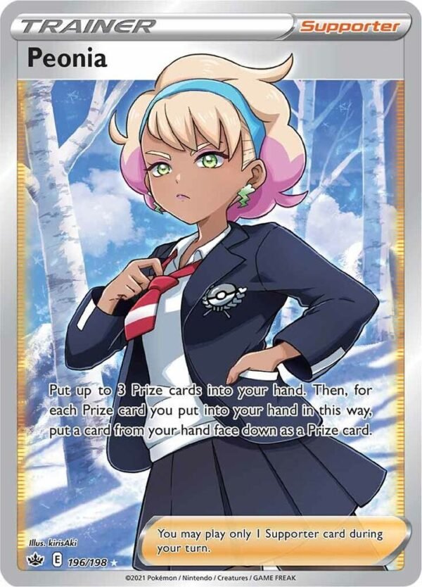 Peonia (Full Art) 196/198 Holofoil SWSH06: Chilling Reign Peonia (Full Art) 196/198 Holofoil SWSH06: Chilling Reign