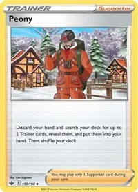 Peony | 150/198 | Reverse Holofoil | SWSH06: Chilling Reign Peony | 150/198 | Reverse Holofoil | SWSH06: Chilling Reign