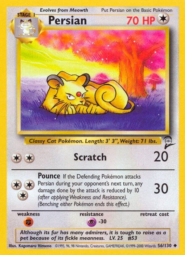 Persian 056/130 Normal Base Set 2 Persian 056/130 Normal Base Set 2