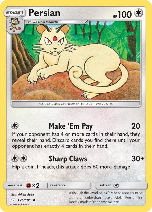 Persian 126/181 Reverse Holofoil SM – Team Up