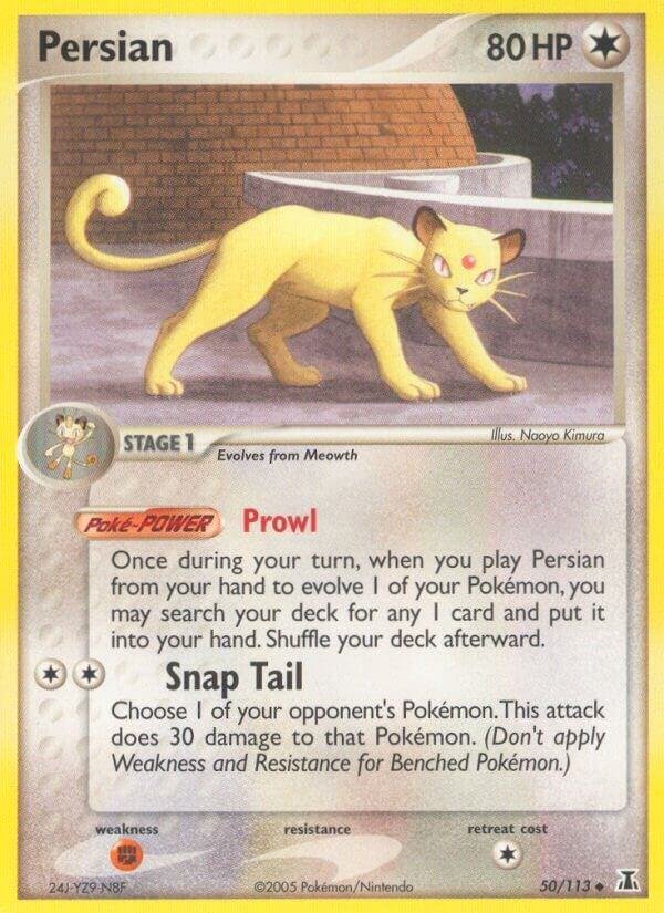 Persian 50/113 Reverse Holofoil Delta Species Persian 50/113 Reverse Holofoil Delta Species