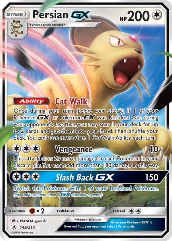 Persian GX 149/214 Holofoil SM – Unbroken Bonds