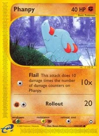 Phanpy | 100/147 | Reverse Holofoil | Aquapolis Phanpy | 100/147 | Reverse Holofoil | Aquapolis