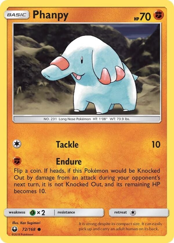 Phanpy 72/168 Normal SM – Celestial Storm Phanpy 72/168 Normal SM – Celestial Storm
