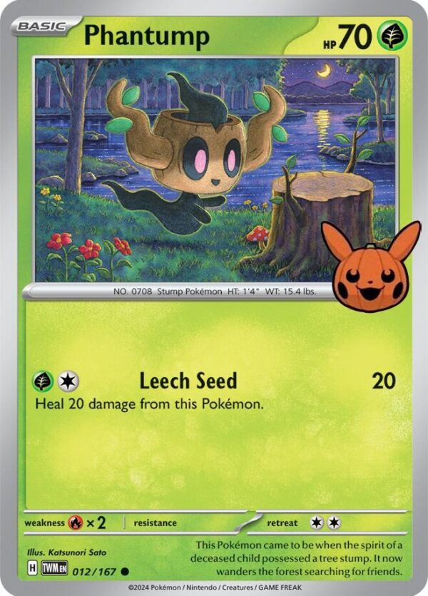 Phantump 012/167 Normal Trick or Trade BOOster Bundle 2024