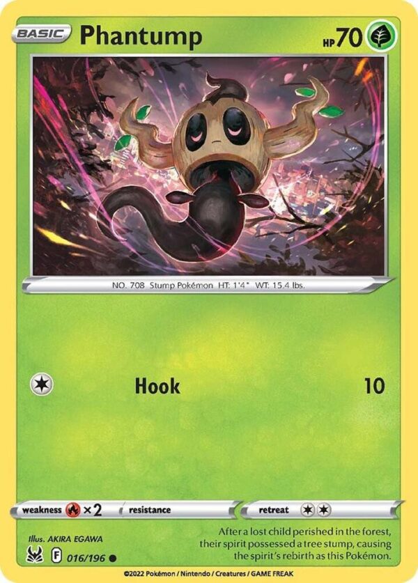 Phantump 016/196 Normal SWSH11: Lost Origin