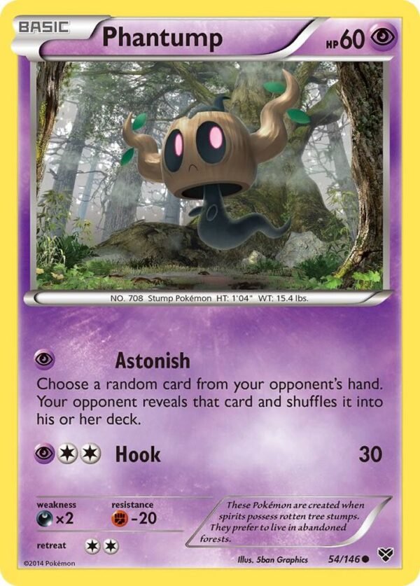 Phantump 54/146 Reverse Holofoil XY Base Set Phantump 54/146 Reverse Holofoil XY Base Set