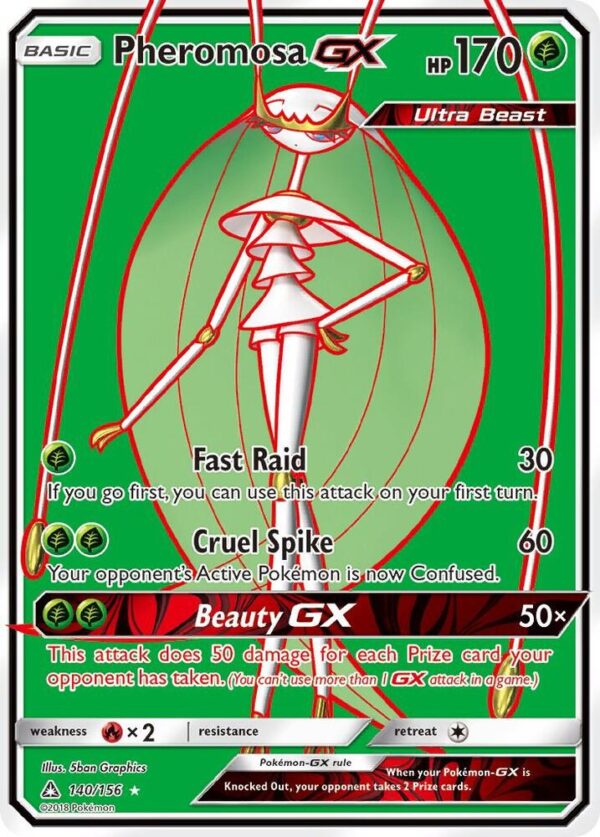 Pheromosa GX (Full Art) 140/156 Holofoil SM – Ultra Prism Pheromosa GX (Full Art) 140/156 Holofoil SM – Ultra Prism