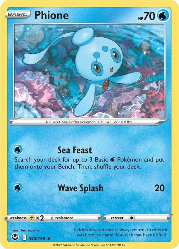 Phione 045/195 Reverse Holofoil SWSH12: Silver Tempest