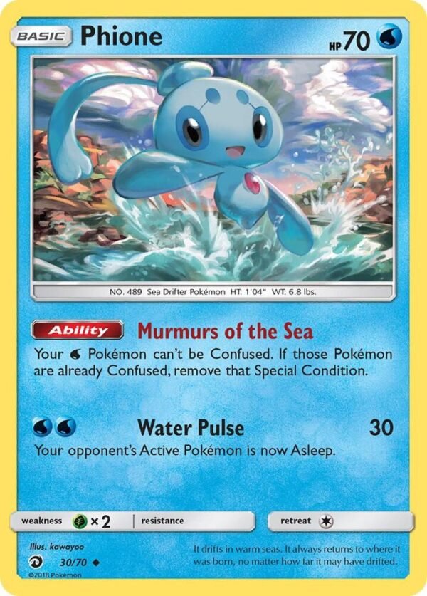 Phione 30/70 Reverse Holofoil Dragon Majesty