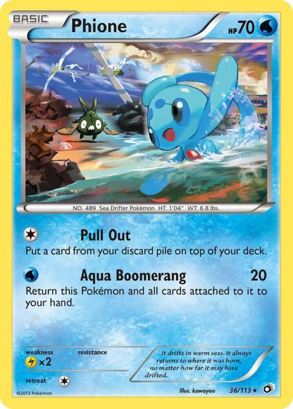 Phione 36/113 Normal Legendary Treasures