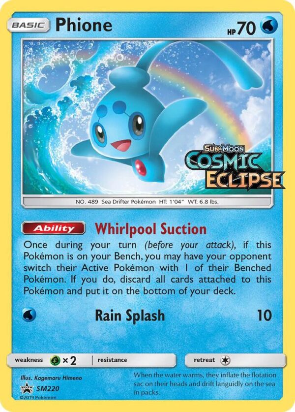 Phione SM220 (Prerelease) Holofoil SM Promos Phione SM220 (Prerelease) Holofoil SM Promos