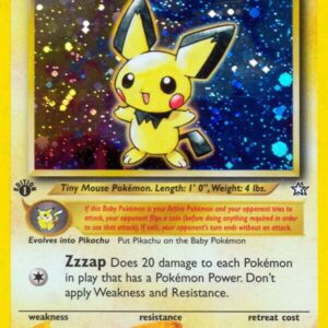 Pichu 012/111 Unlimited Holofoil Neo Genesis Pichu 012/111 Unlimited Holofoil Neo Genesis