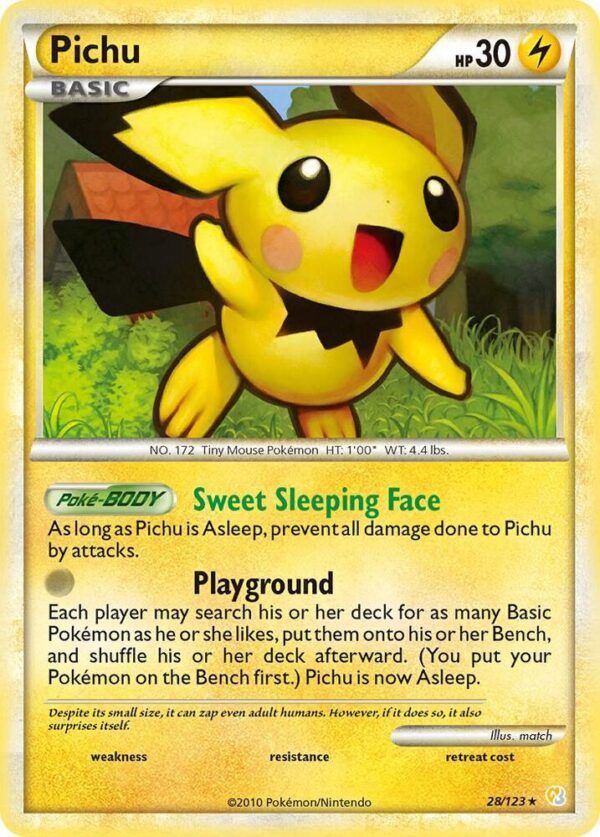 Pichu 28/123 Reverse Holofoil HeartGold SoulSilver