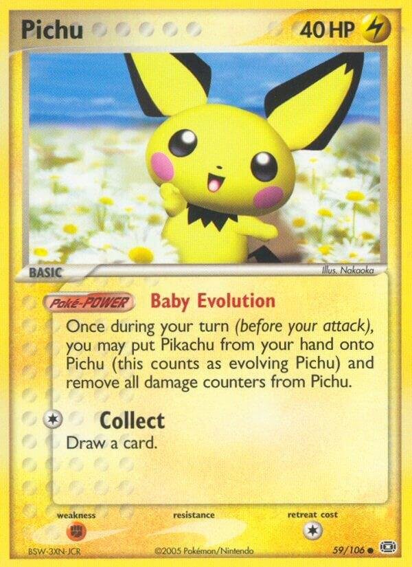 Pichu 59/106 Reverse Holofoil Emerald Pichu 59/106 Reverse Holofoil Emerald