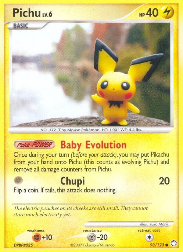 Pichu 93/123 Normal Mysterious Treasures Pichu 93/123 Normal Mysterious Treasures