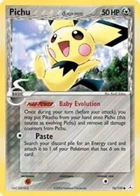 Pichu (Delta Species) | 76/110 | Reverse Holofoil | Holon Phantoms Pichu (Delta Species) | 76/110 | Reverse Holofoil | Holon Phantoms