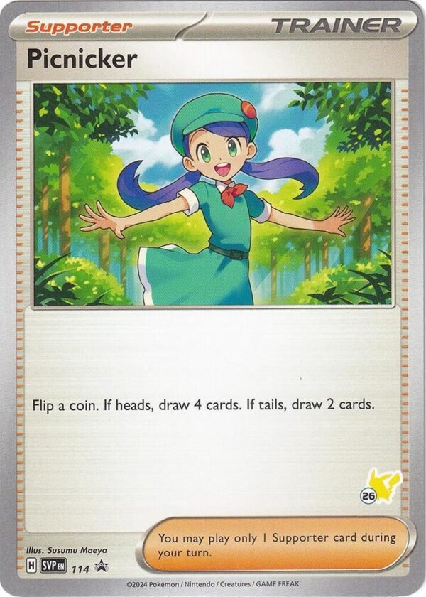 Picnicker Pikachu 26 114 Normal Battle Academy 2024 Picnicker Pikachu 26 114 Normal Battle Academy 2024