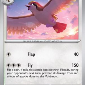 Pidgeot 018/165 Reverse Holofoil SV: Scarlet & Violet 151 Pidgeot 018/165 Reverse Holofoil SV: Scarlet & Violet 151