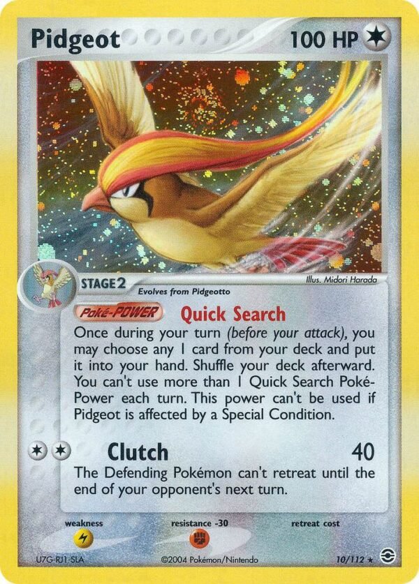 Pidgeot 10/112 Reverse Holofoil FireRed & LeafGreen