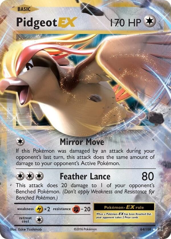 Pidgeot EX 64/108 Holofoil XY – Evolutions