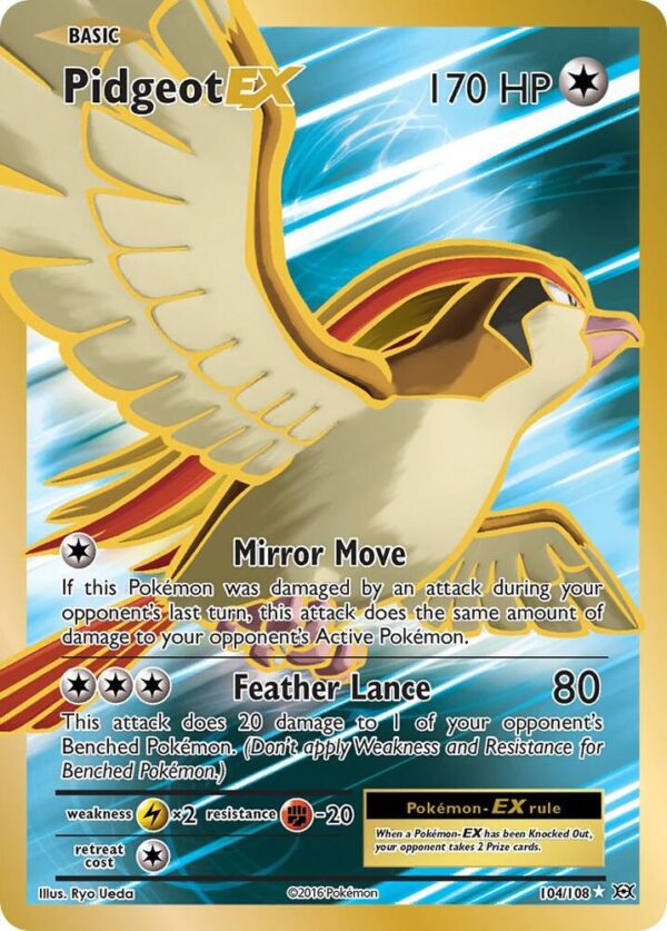 Pidgeot EX (Full Art) 104/108 Holofoil XY – Evolutions