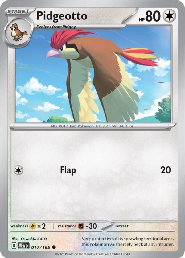Pidgeotto 017/165 Normal SV: Scarlet & Violet 151