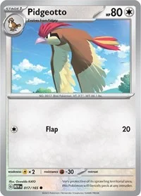 Pidgeotto | 017/165 | Normal | SV: Scarlet & Violet 151