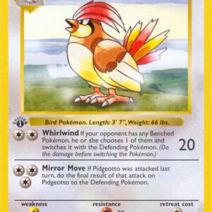 Pidgeotto 022/102 1st Edition Base Set (Shadowless) Pidgeotto 022/102 1st Edition Base Set (Shadowless)