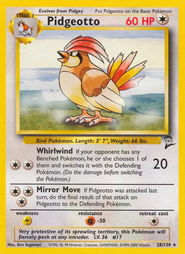 Pidgeotto 028/130 Normal Base Set 2 Pidgeotto 028/130 Normal Base Set 2