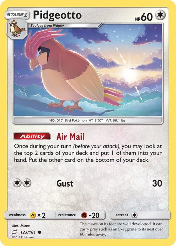 Pidgeotto 123/181 Normal SM – Team Up Pidgeotto 123/181 Normal SM – Team Up