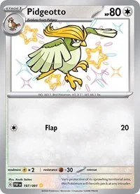 Pidgeotto | 197/091 | Holofoil | SV: Paldean Fates