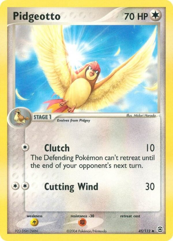 Pidgeotto 45/112 Reverse Holofoil FireRed & LeafGreen Pidgeotto 45/112 Reverse Holofoil FireRed & LeafGreen