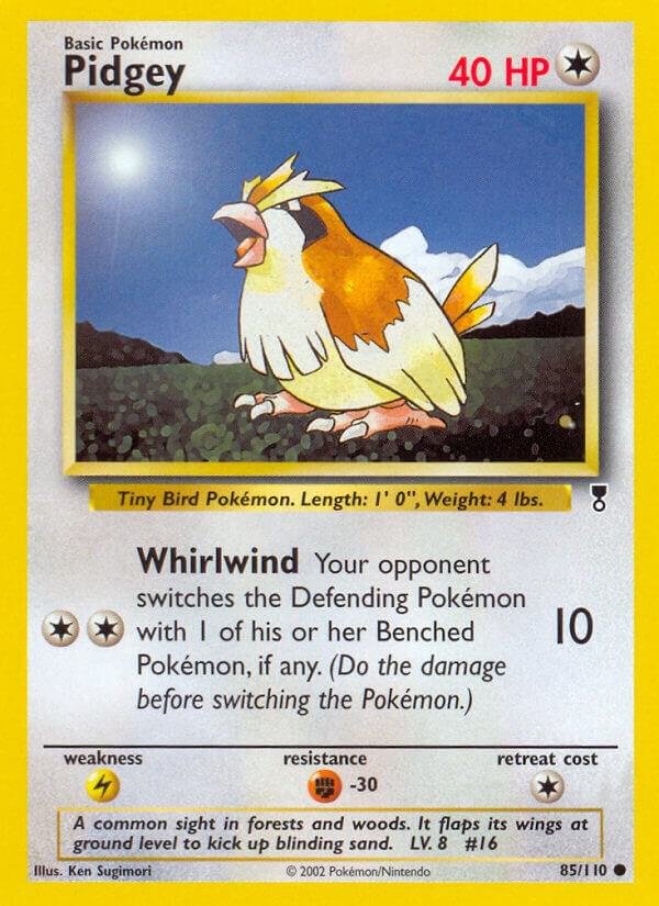 Pidgey 085/110 Reverse Holofoil Legendary Collection