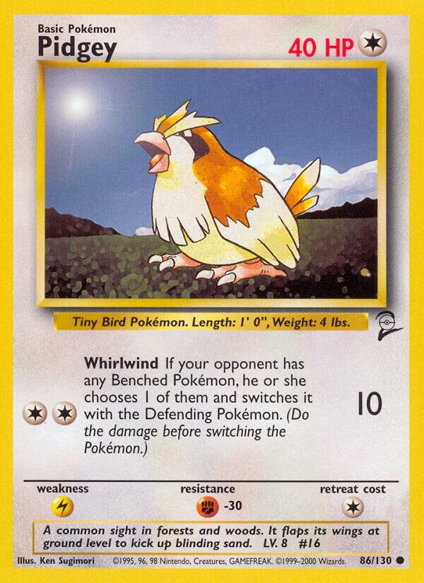 Pidgey 086/130 Normal Base Set 2