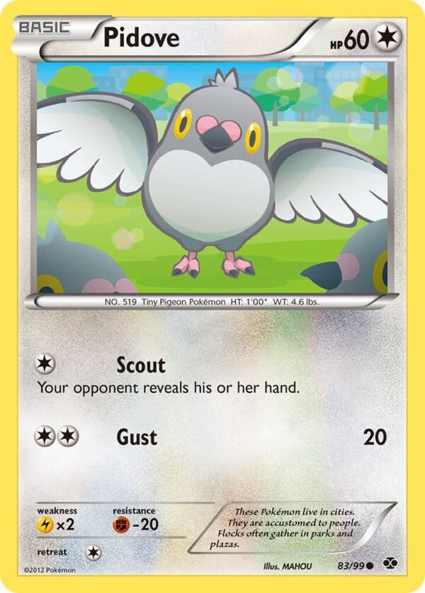 Pidove 83/99 Reverse Holofoil Next Destinies Pidove 83/99 Reverse Holofoil Next Destinies
