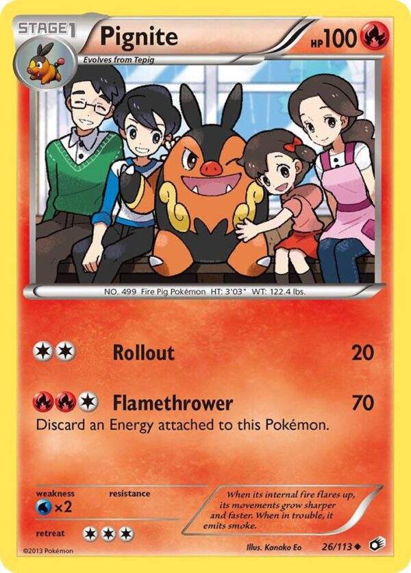 Pignite 26/113 Reverse Holofoil Legendary Treasures Pignite 26/113 Reverse Holofoil Legendary Treasures