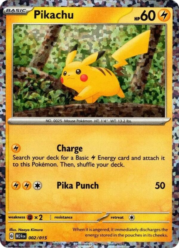 Pikachu 002/015 Holofoil McDonald’s Promos 2024 Pikachu 002/015 Holofoil McDonald’s Promos 2024