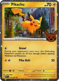 Pikachu | 018/091 (Cosmos Holo) | Holofoil | Trick or Trade BOOster Bundle 2024
