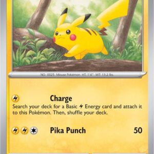Pikachu 025/165 Normal SV: Scarlet & Violet 151