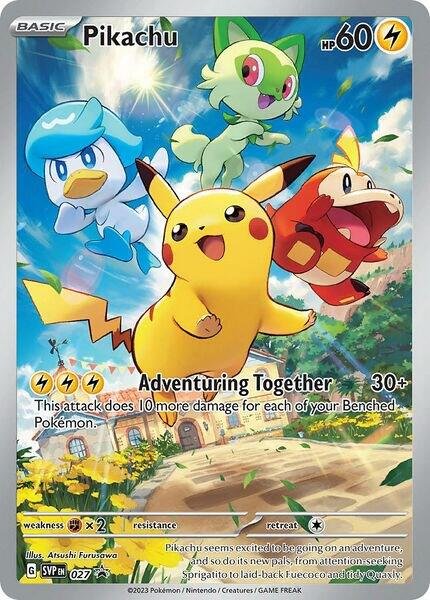 Pikachu 027 Holofoil SV: Scarlet & Violet Promo Cards