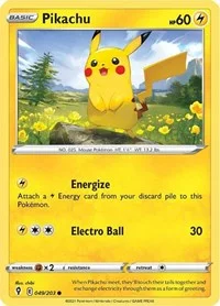 Pikachu | 049/203 | Reverse Holofoil | SWSH07: Evolving Skies