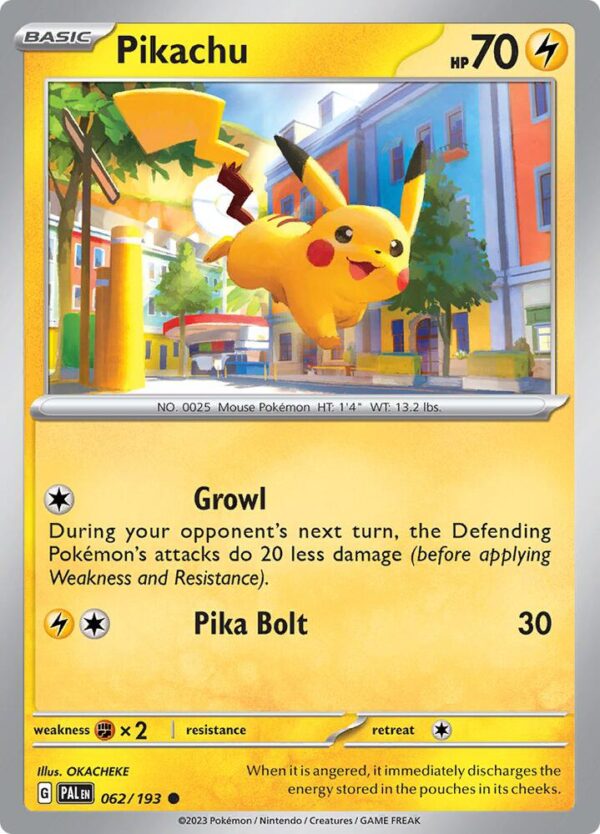 Pikachu 062/193 Reverse Holofoil SV02: Paldea Evolved Pikachu 062/193 Reverse Holofoil SV02: Paldea Evolved