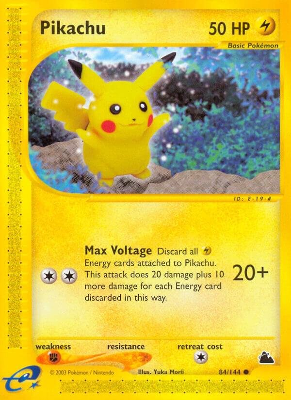 Pikachu 084/144 Reverse Holofoil Skyridge