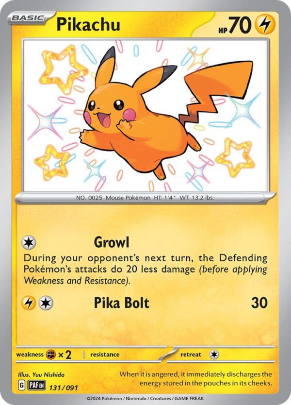 Pikachu 131/091 Holofoil SV: Paldean Fates
