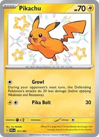 Pikachu | 131/091 | Holofoil | SV: Paldean Fates Pikachu | 131/091 | Holofoil | SV: Paldean Fates